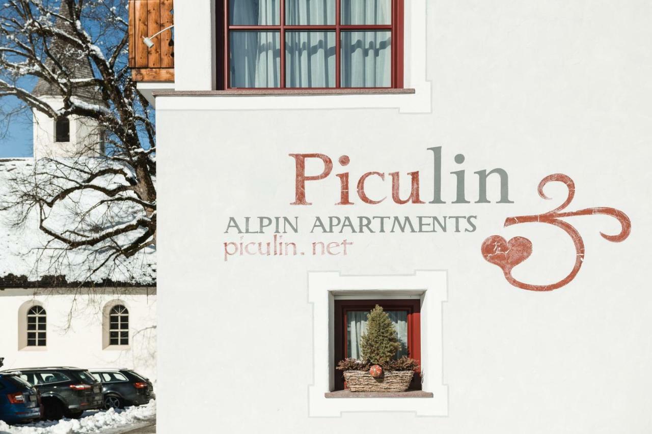 Piculin Alpin Apartments San Martino in Badia Bagian luar foto